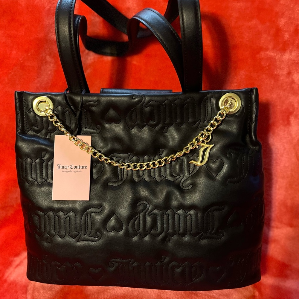 Juicy Couture Black Quilted Purse